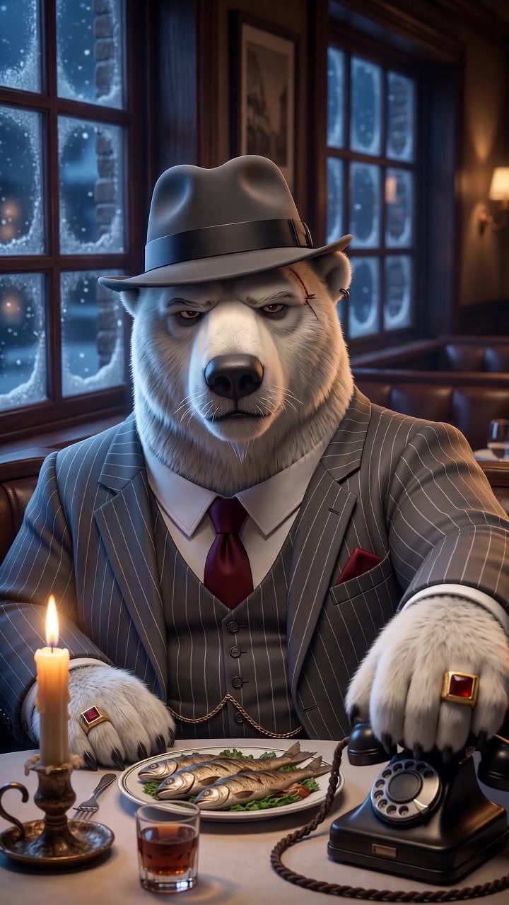 Never touch his fish. 🐻‍❄️🐟 Ep. 1 #FatherPol #DarkComedy #AnimatedSeries