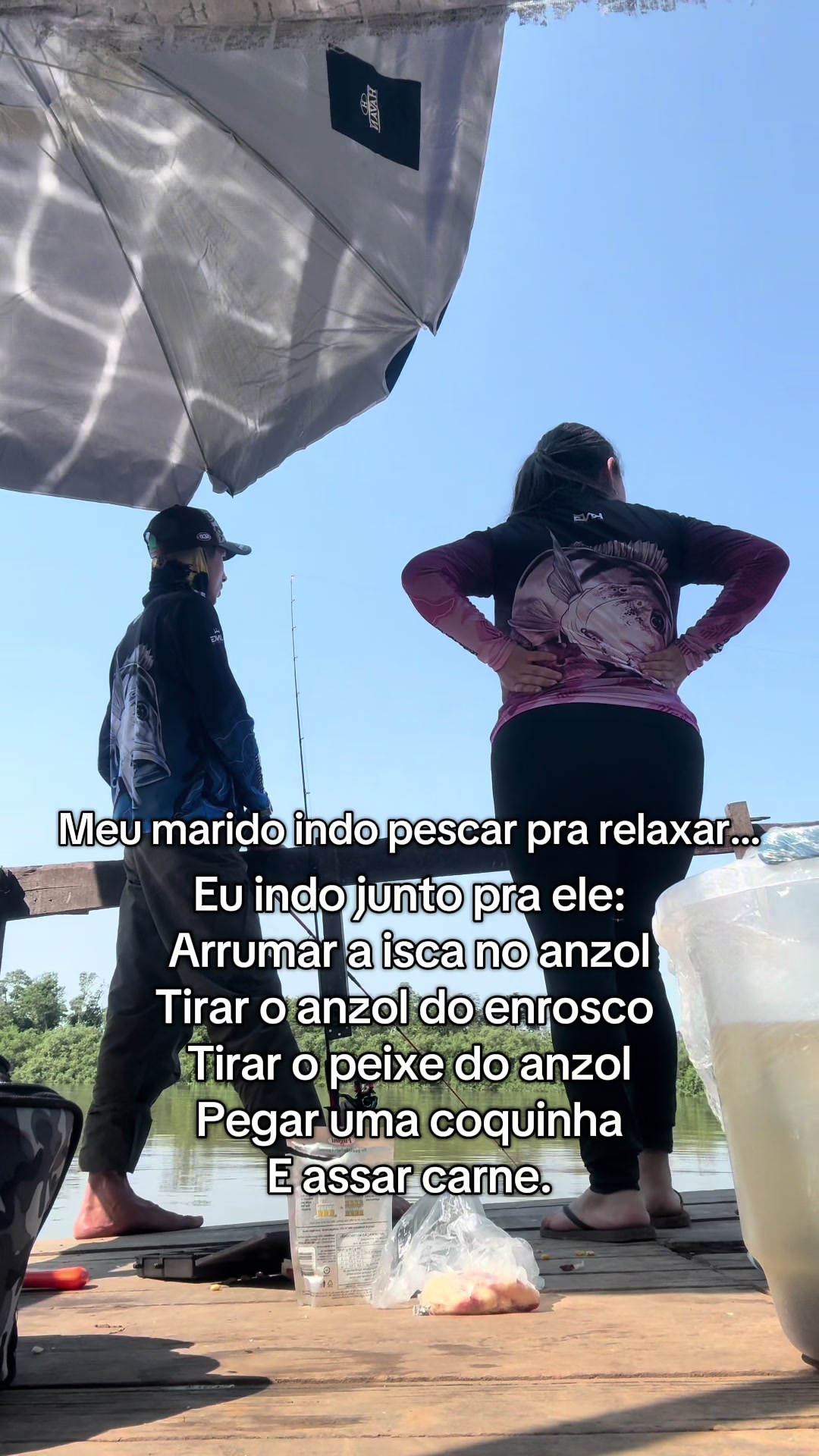 Ele amaaaa 🗣️🗣️🤣🤣 #pescar #pescaria #pescariaraiz #pescadora