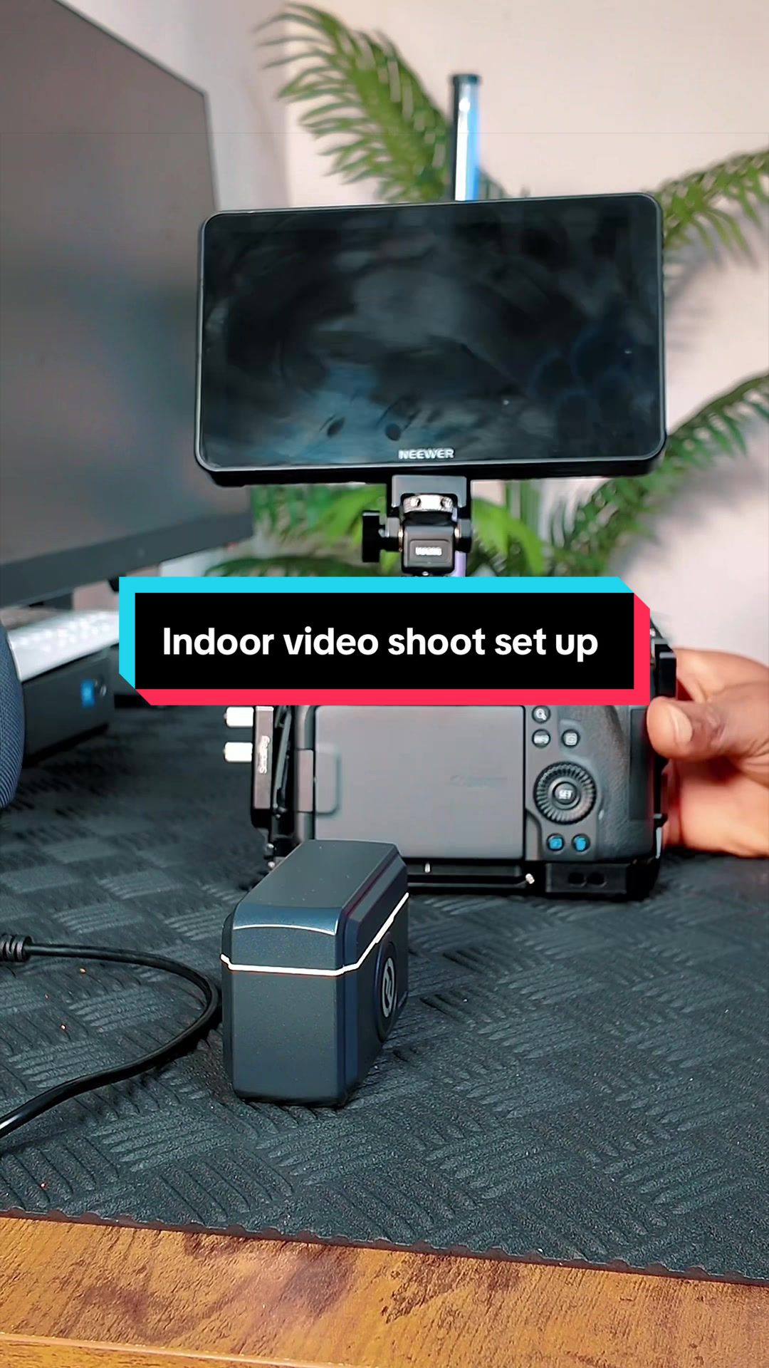 This is my indoor video shoot setup from start to finish. I walk you through the monitor, mic, and ND filter. See how...