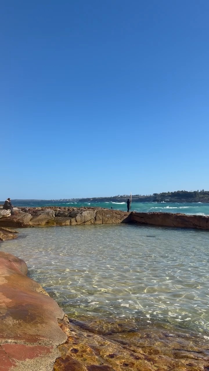 When in Sydney Australia, at Bondi beach watching the locals surf