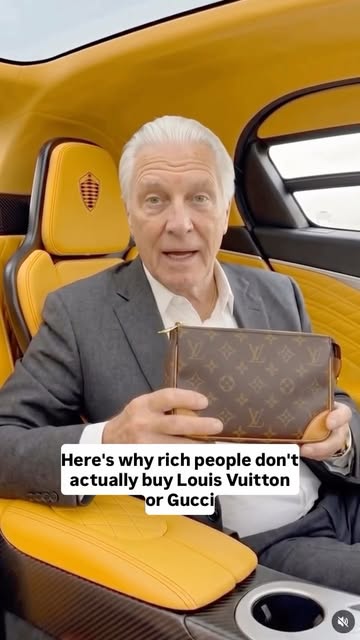 Rich people don’t wear big logos. 🤫💰 #money #wealth #usa