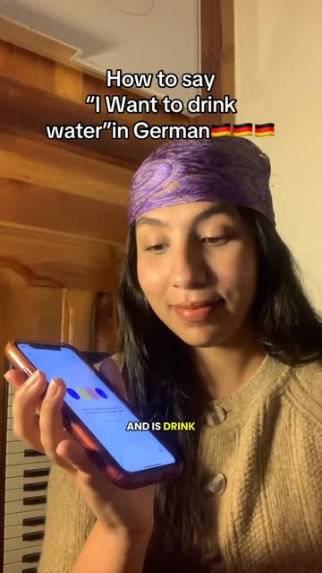 How to say “I want to drink water in German”🇩🇪🇩🇪🇩🇪