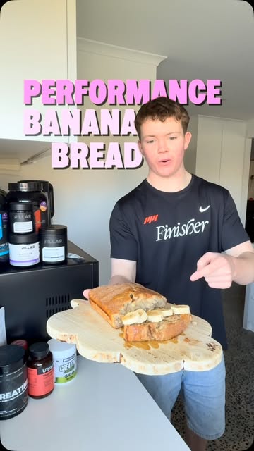 Elite performance banana bread, high carb, low fat, protein and fibre, built to digest fast before a session.💪 DM “b...