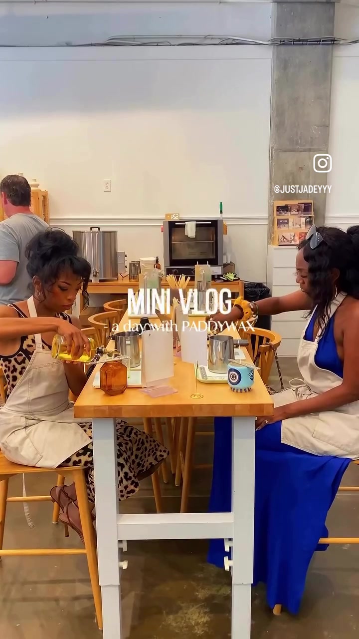 Girls day with @paddywaxcandles #softlife #girlsday #candlemaking #diy #blackgirlluxury #blackgirlsoftiktok