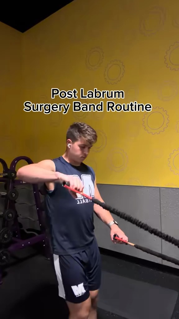 Post Labrum Surgery Band Warm Up
