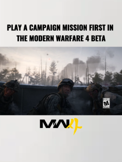 Modern Warfare 4 is actually letting us play a full campaign mission in the beta for the first time ever 🤯🔥 #Ad #ca...