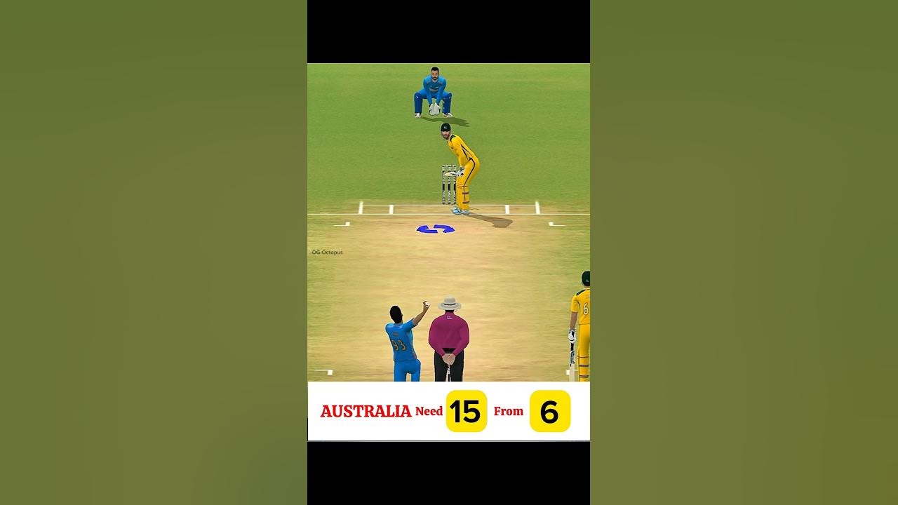 Australia Need 15 to win against India🔥🔥#shorts #youtubeshorts #australia #india #cricket #realcricket22 #realcrick...