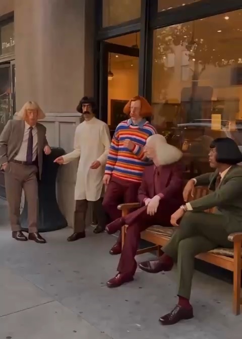 With the gang