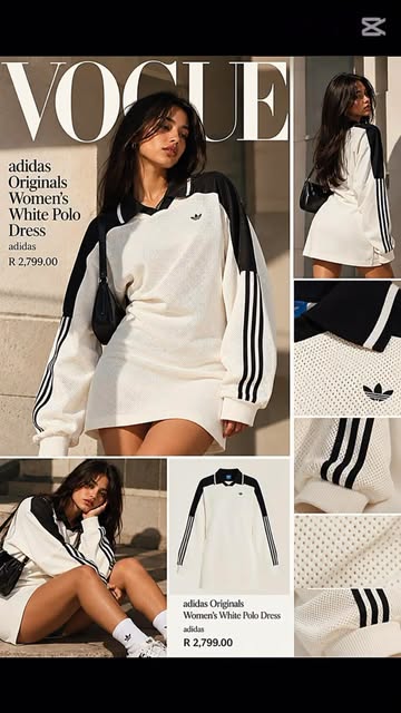 @vogue @voguemagazine @adidasoriginals @adidas Sporty meets style with the adidas Originals Women’s White Polo Dress....