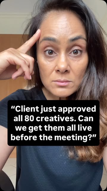 POV: The client approves 80 creatives right before the meeting 😅 Sound familiar? Launching them one by one in Meta A...