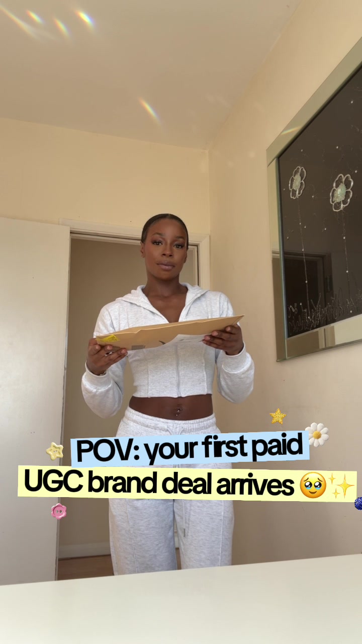 My first paid UGC brand deal 🥹🤍 Such a small milestone but such an exciting one. From building my portfolio and cre...