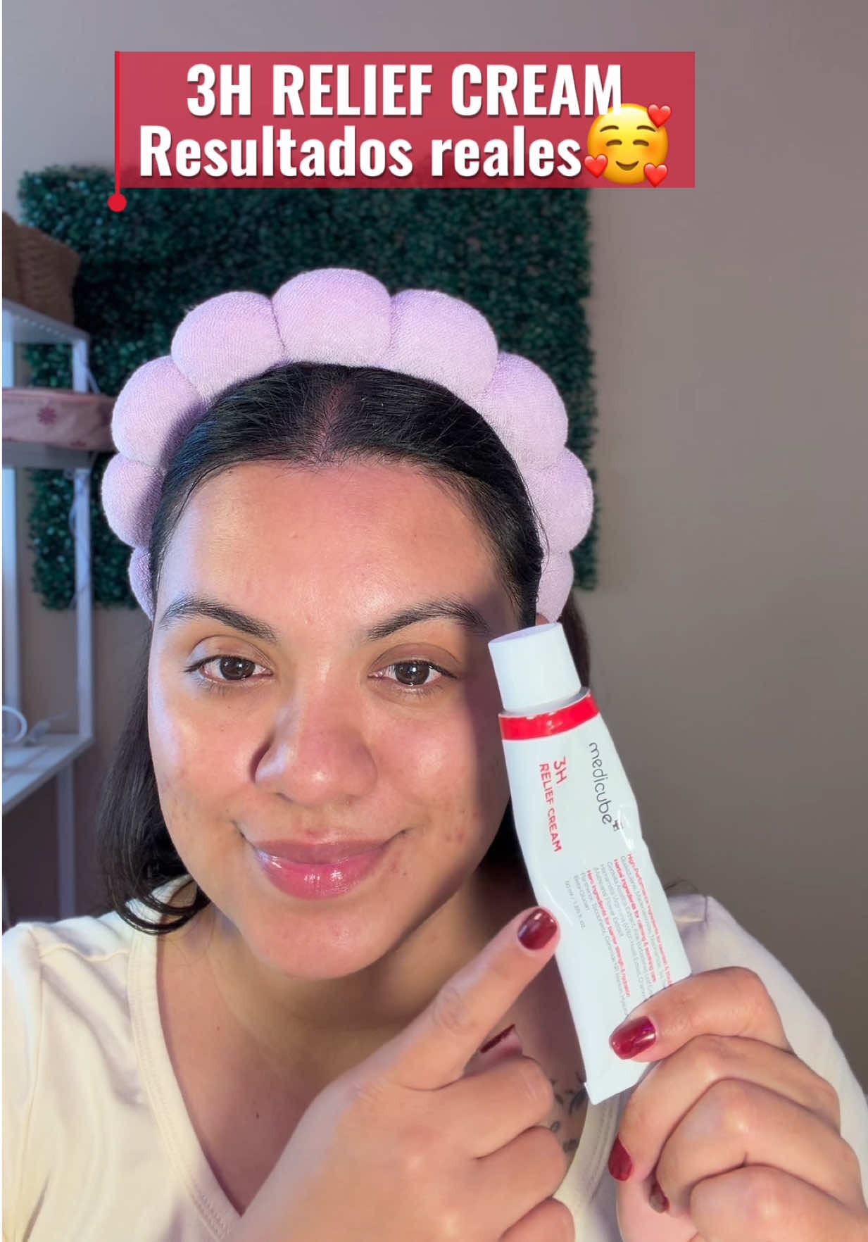 Si sufres de acné, rojeces o manchas post-brote, ¡tienes que ver esto! 💖 La 3H Relief Cream de Medicube se volvió mi...