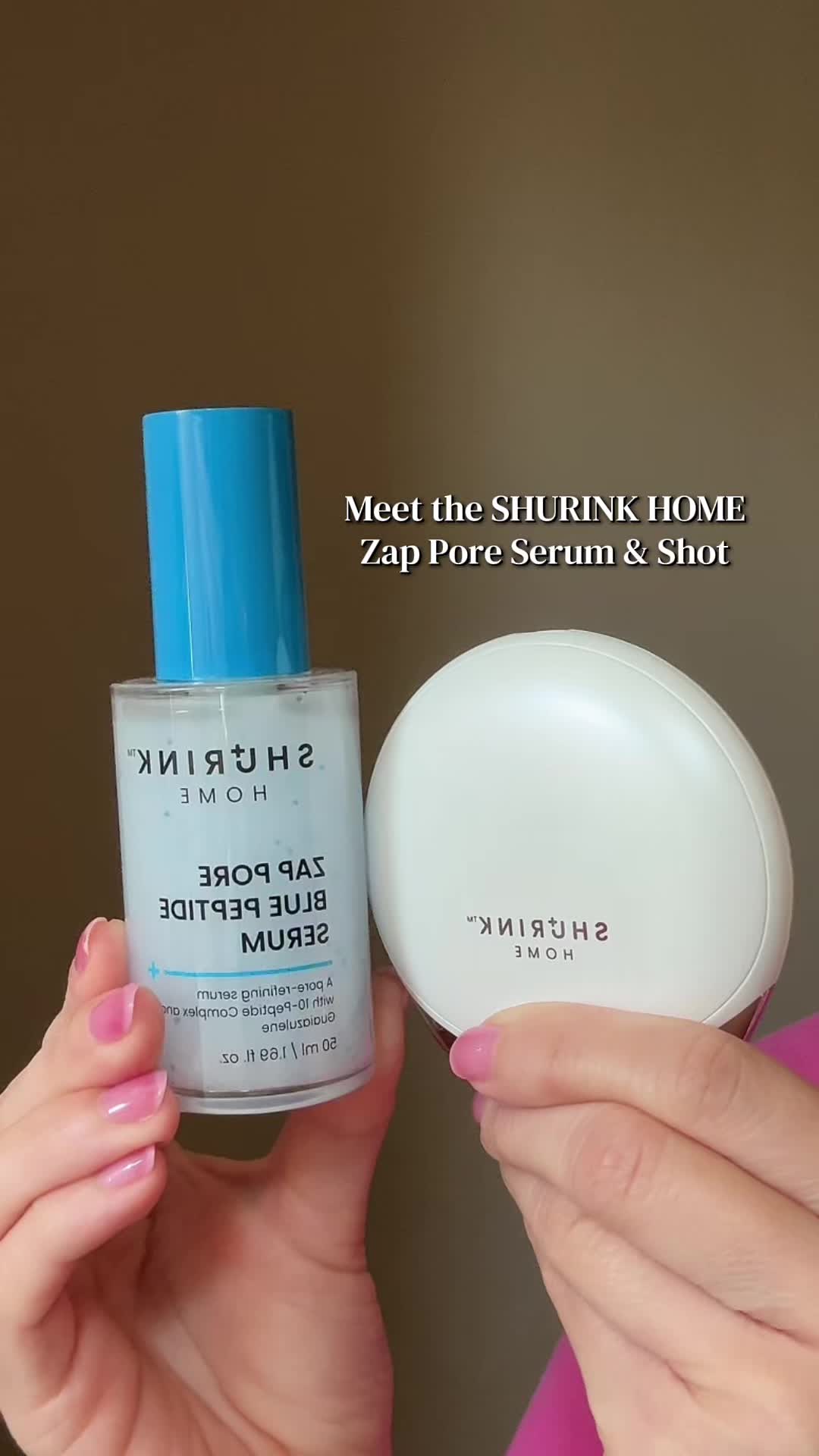 A little K-beauty magic for my at-home skincare routine! 🩵✨ Exploring the SHURINK HOME Zap Pore Shot and Blue Peptid...