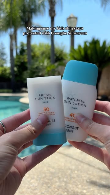 Can’t leave the house without sunscreen when we live in Visalia and I have been loving how easily Goongbe sunscreen i...
