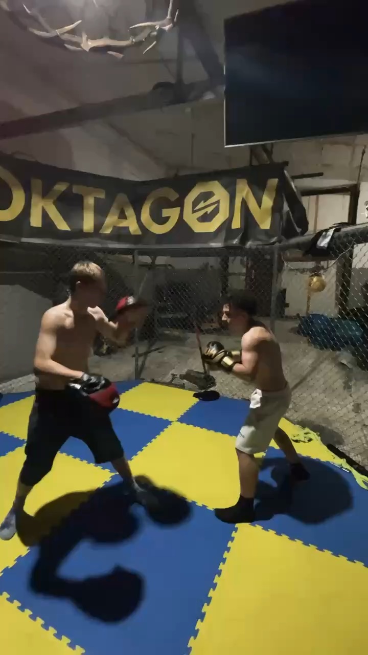 Training with my friend