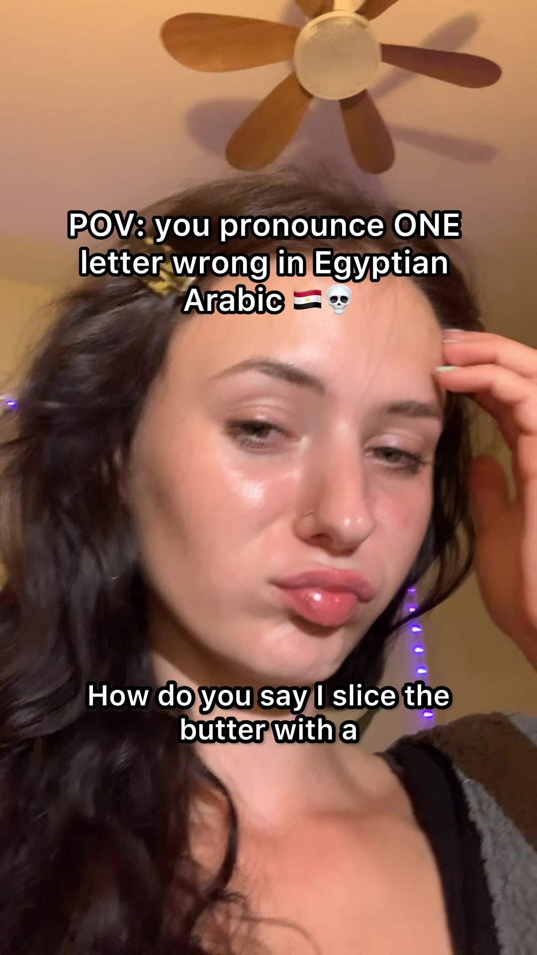 I thought I was saying butter in Arabic … #egyptianarabic #egyptian_tik_tok #egypt #masri #learnarabic