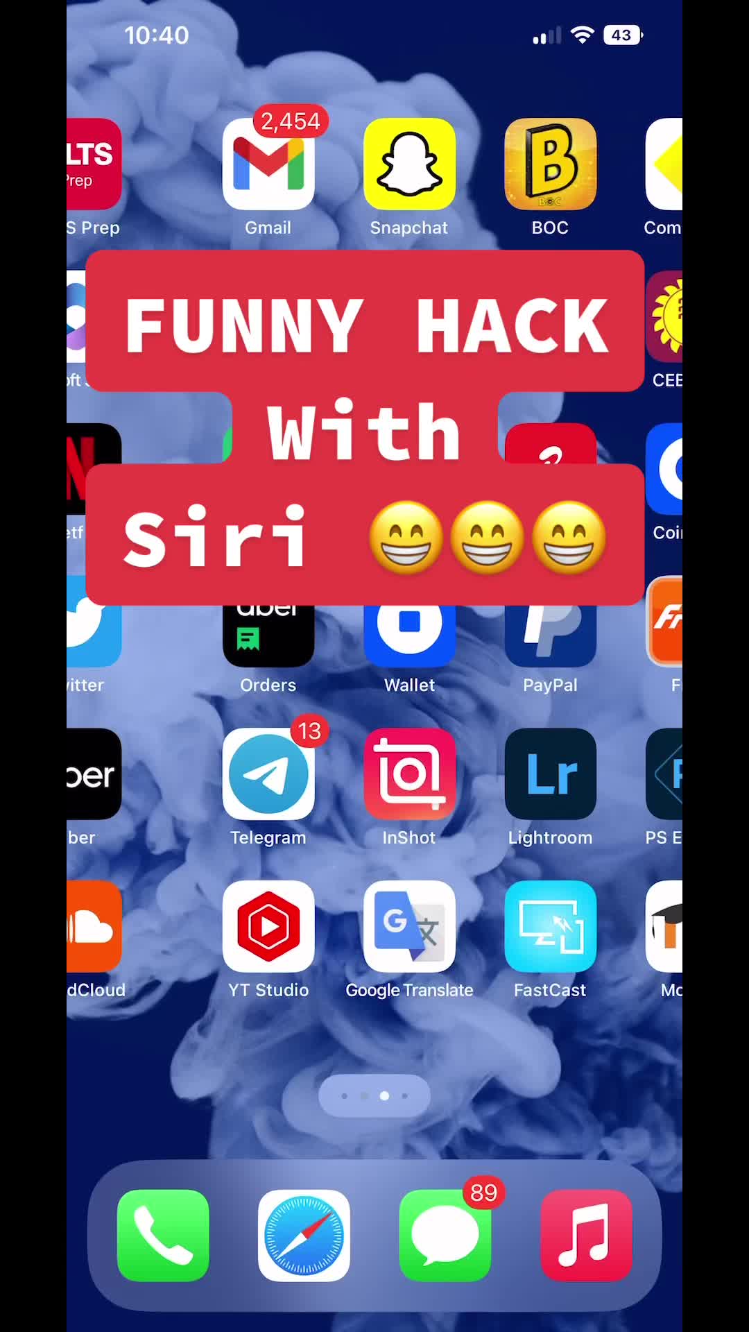 I'm boring 😁#foryou #heysiri #athal #iphonetricks #funny #funwithsiri #boring #fyp