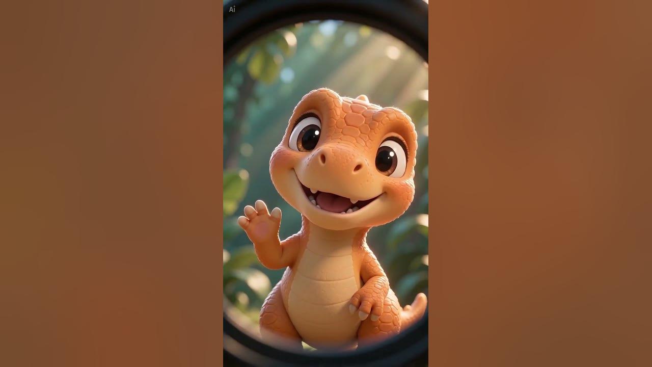 🦖 Baby T-Rex Says Hello Baby t rex waving hello towards the world hope you doing good today and not forget to get a...