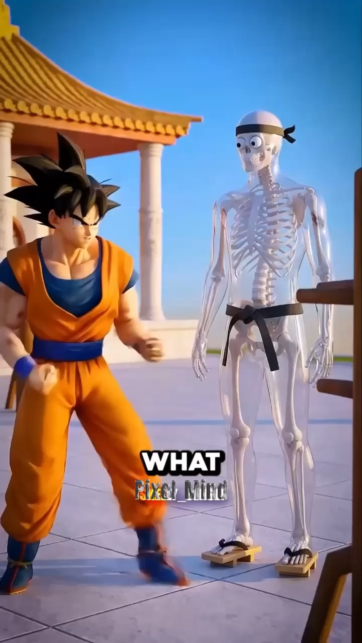 Goku fighting