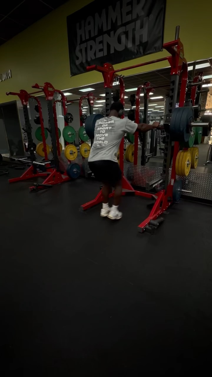 Squat set from leg day