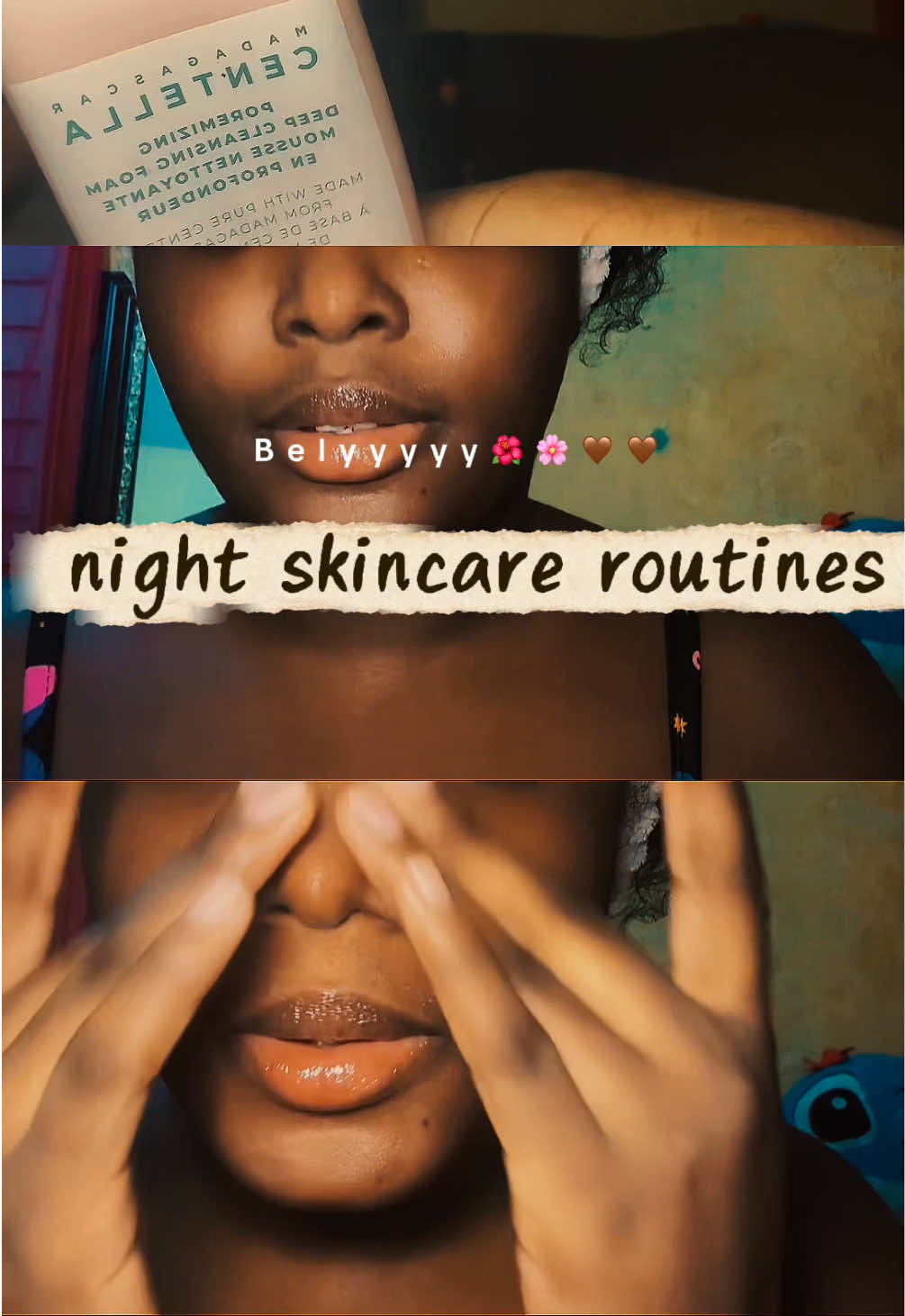 🌺 Nighttime skincare routine🌺 #SkinCare #capcut_edit #centellaasiatica #skin1004 #pickycreator @skin1004