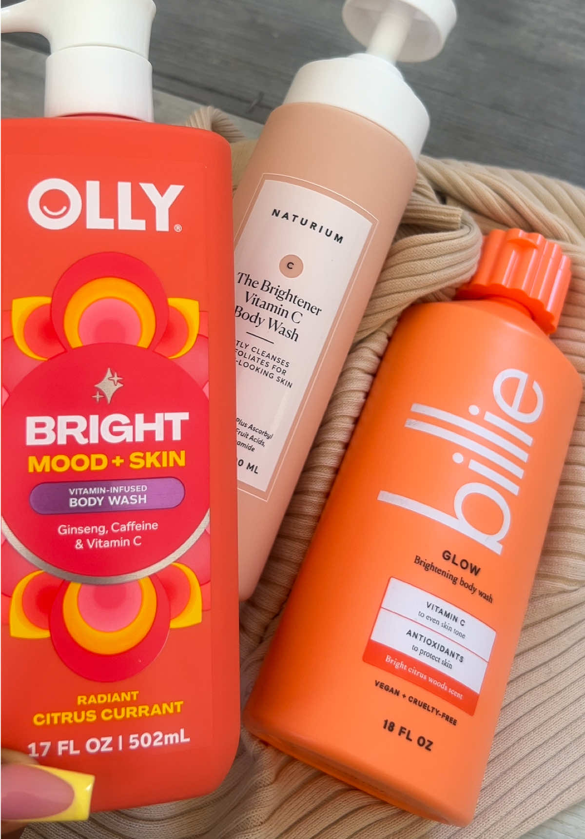 Naturium Body Wash $5,500 Medix 5.5 Vitamin C cream $6,000 Billie Glow body wash $2,600 Olly Bright Body Wash $2,800...