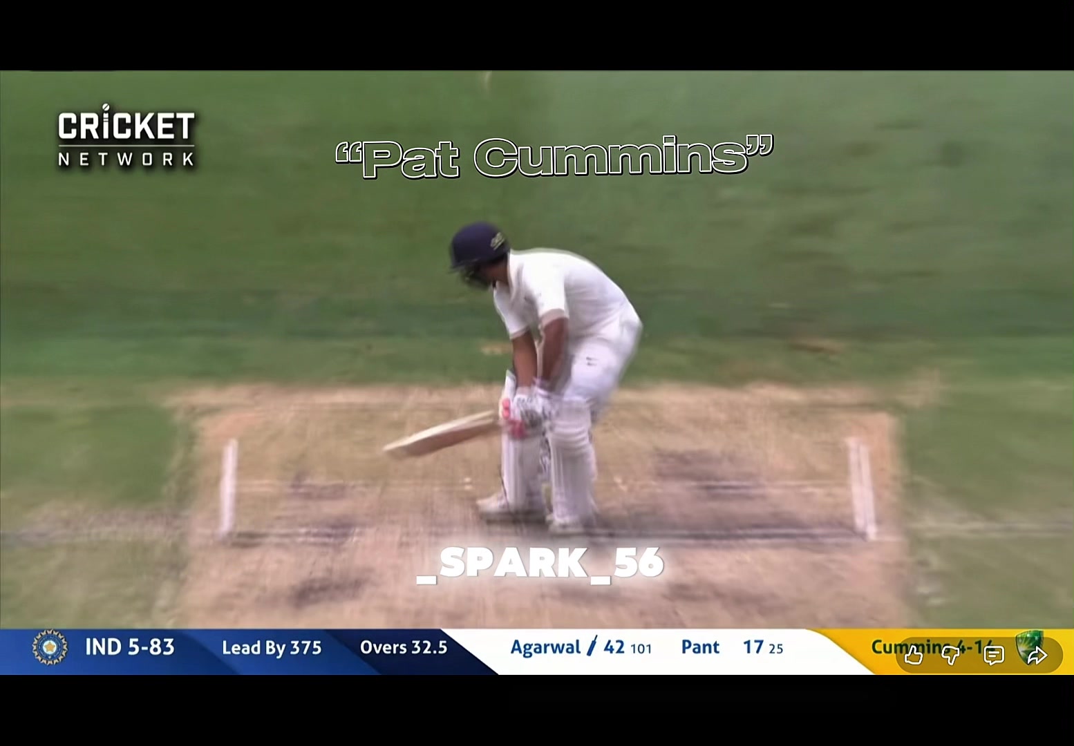 Skipppperrrrr | Forgot to put my watermark on the last edit😬 #cricket #ashes #patcummins #goat #viral