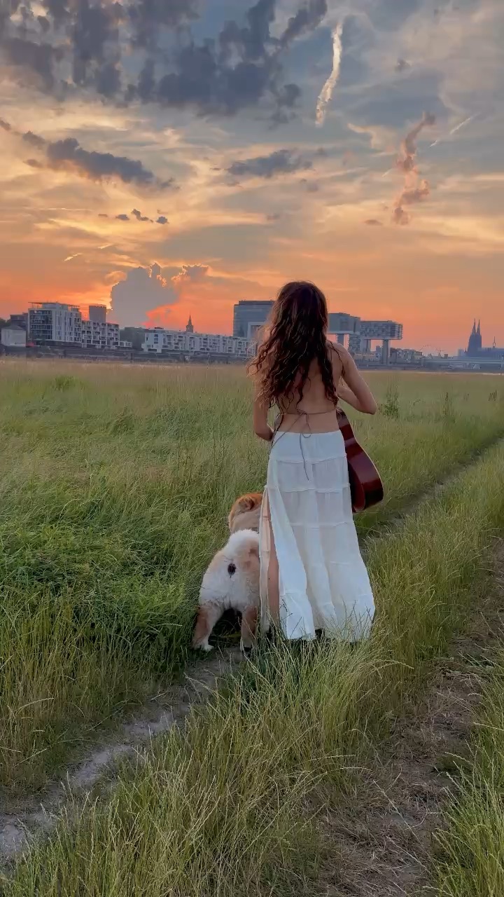 With my dog