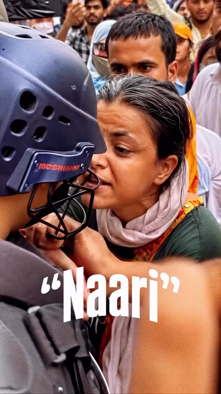 Power of Indian Gen-z women Protesters✊🏻 The Indian women’s protest became a powerful part of the nationwide CJP mov...
