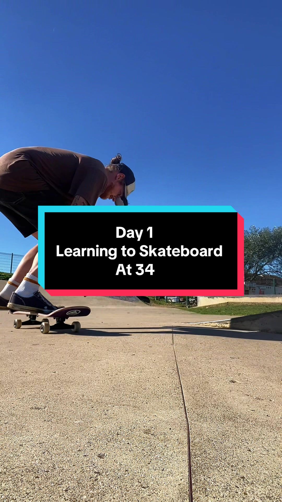 Day 1 Learning to Skateboard at 34! Midlife crisis?? 😂 Maybe. Trying to finish what i started in my teenage years. J...