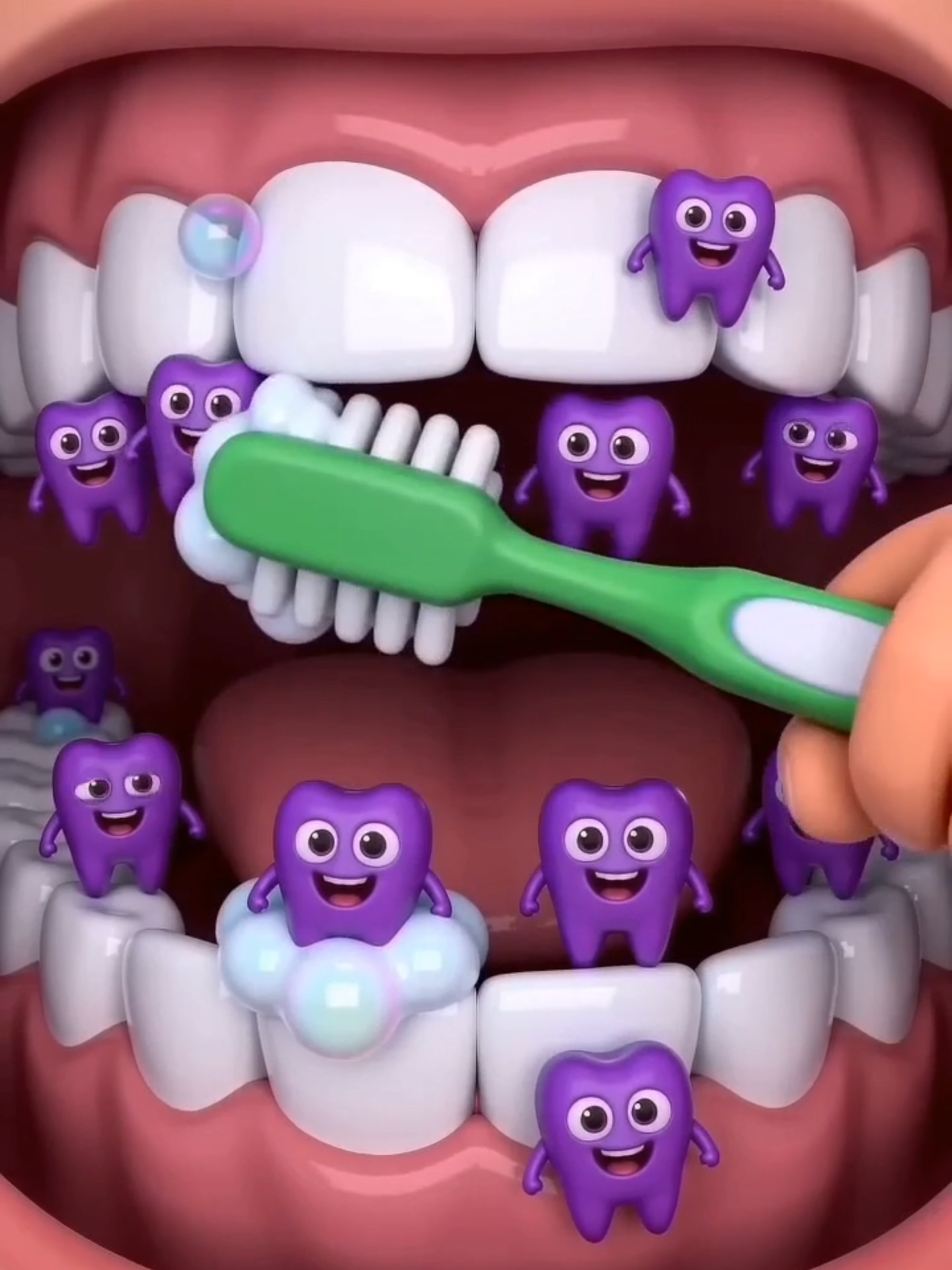 Learning - Brush Your Teeth (Part 1) 😈 Oh no! Tooth monsters are here! Kids will love this fun brushing song while l...