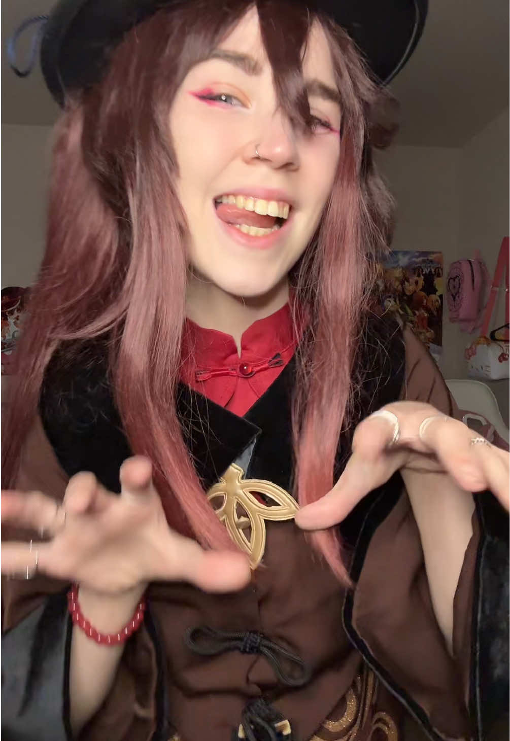 i love doing these transitions hehe #hutao #hutaocosplay #genshinimpact #genshin #hutaogenshin