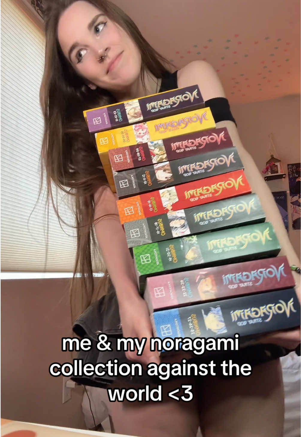 my proud collection along w the dvds too !! :,)) #anime #noragamiaragoto #noragami #mangatiktok #fyp