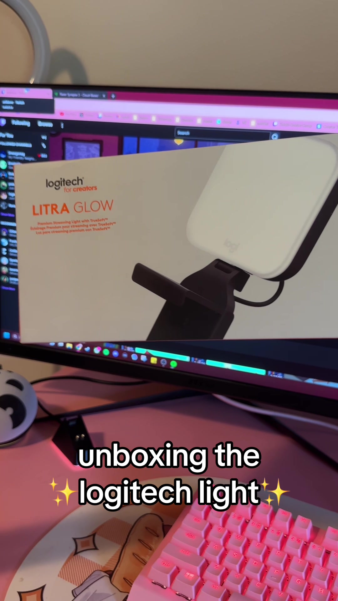 loving the ligjt upgrade <3 #twitchstreamer #smallstreamer #gamingcommunity #gamergirl #fyp #gamersetup