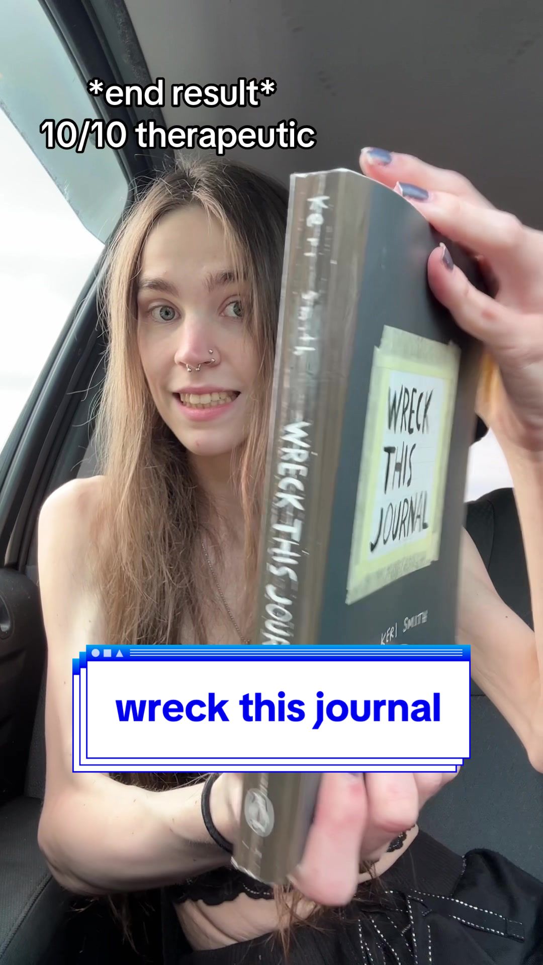 wreck this journal, day one ! join me on the journey ? :) #fyp #smallstreamer #wreckthisjournal #art