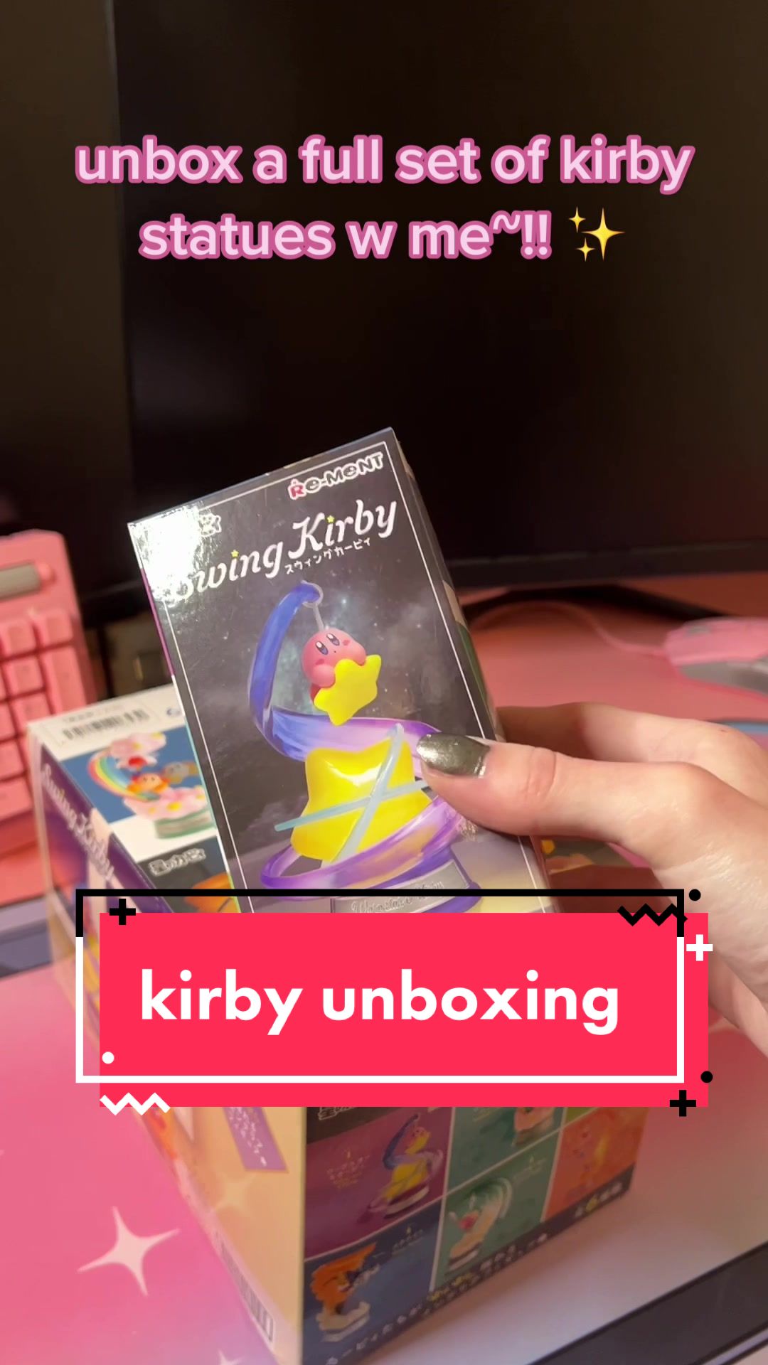 i love the figures sm AHH #kirby #unboxing #haul #nintendo #fypシ