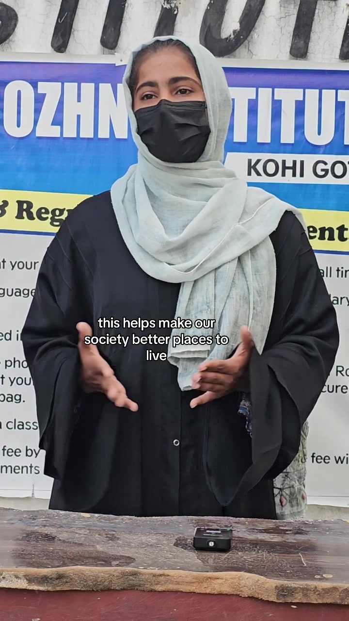 Hina speaking on the importance of Education #Education #Learning #English #Language