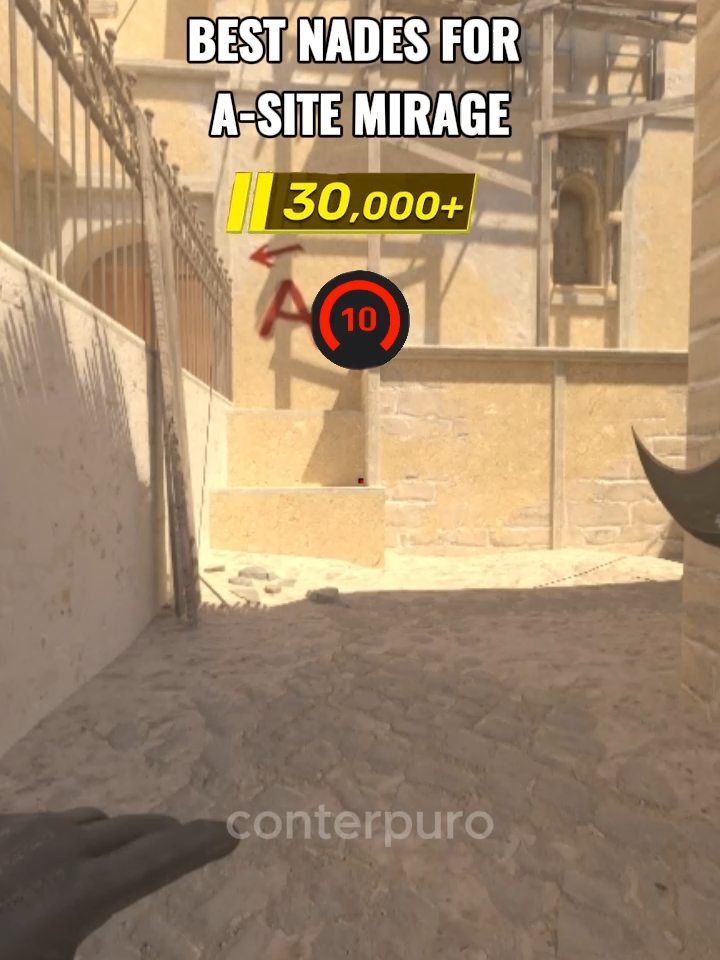 CS2 Mirage - Best utility for A-site in 1 min #csgo #cs2 #csgomoments #cs2mirage #csgobestmoments #csgofunny #cs2nade...