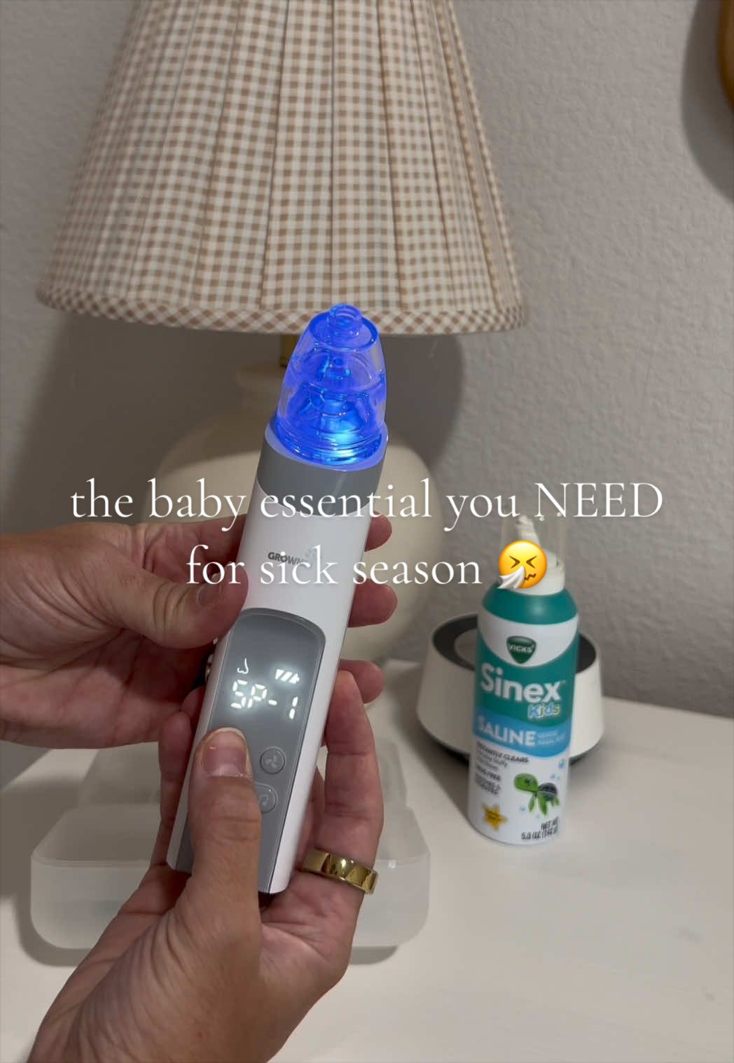 If you have a baby, you NEED this one product for sick season! 🤧👶🏼 The Grownsy nasal aspirator helps gently clear...