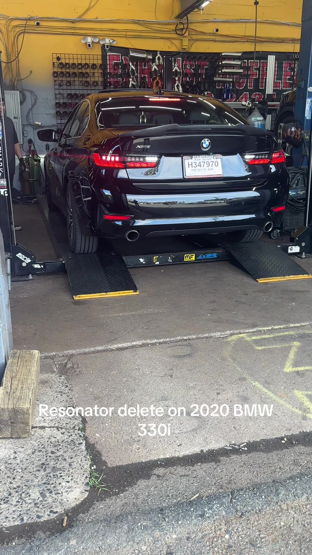 Next is downpipe and intake thanks to the guys at #carsoftiktok #resonatordelete #bmw #bmw330i #fyp