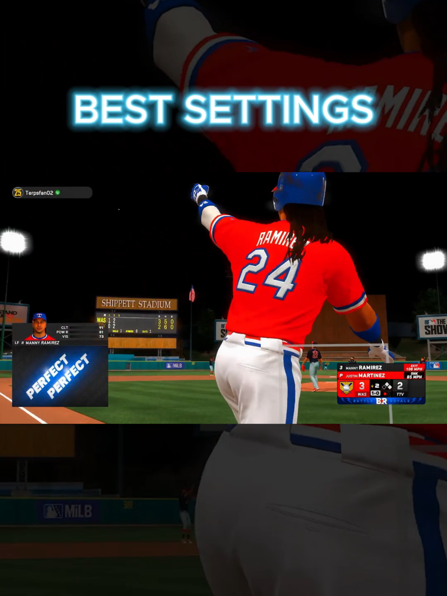 BEST SETTINGS FOR MLB 25 THE SHOW! #mlb #mlbtheshow #mlbtheshow25 #nash #baseball #settings #mlbgaming #mlb25 #fyp #f...