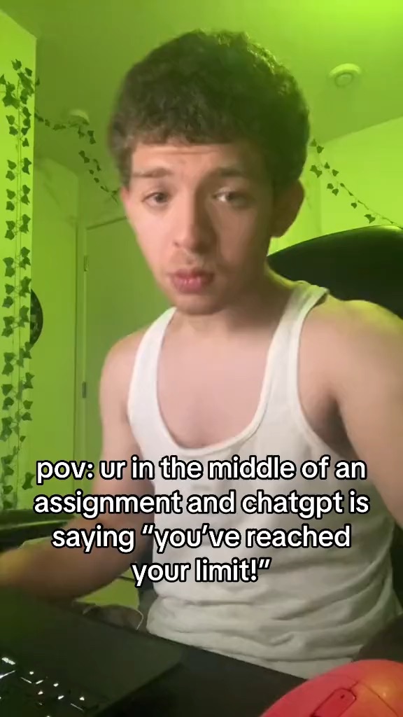 When the ChatGPT limit happens at the worst time🥲