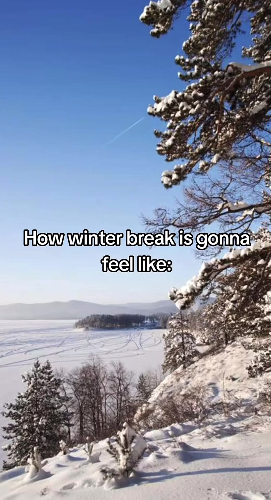 Winter break #school #winter