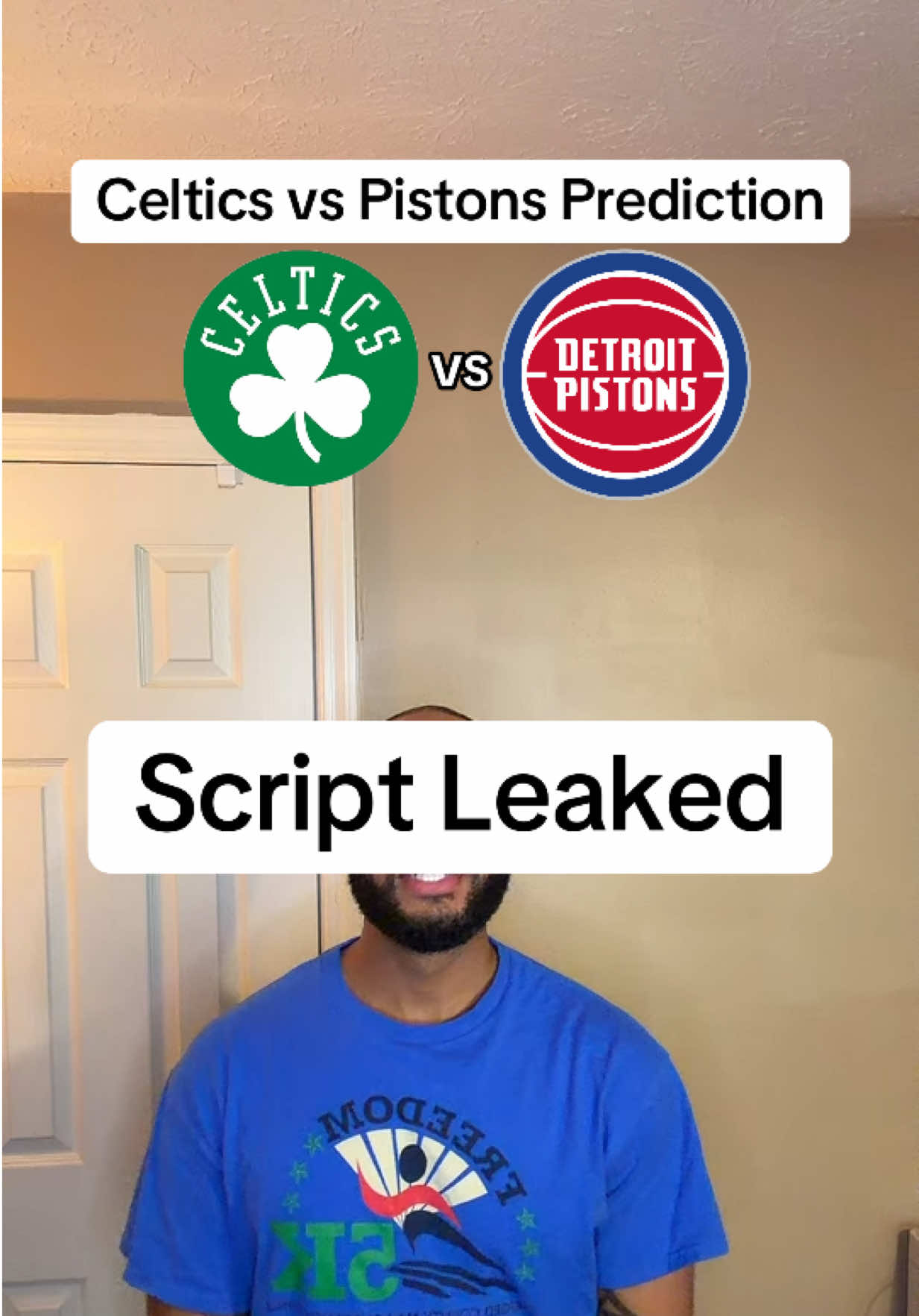 Celtics vs Pistons prediction 🏀 #nba #celtics #pistons #nbaopeningday #nbapredictions
