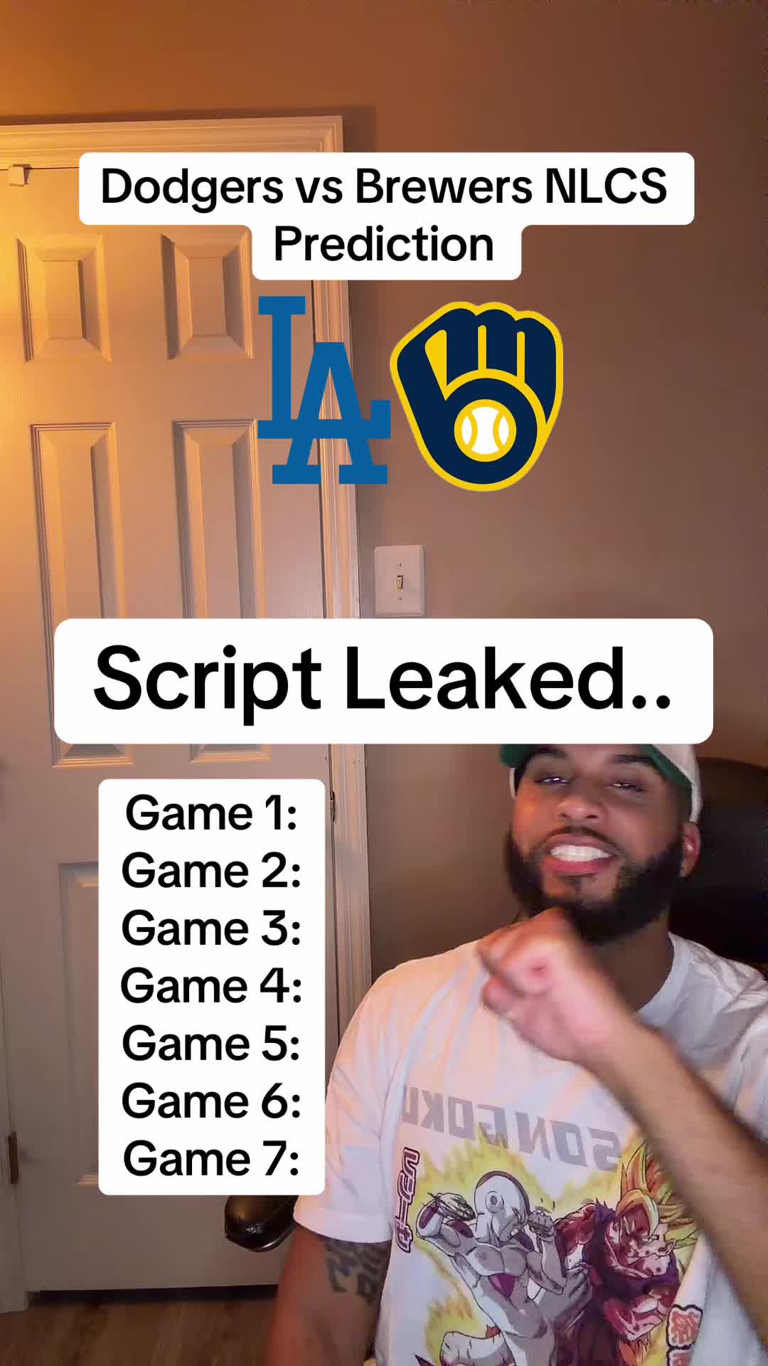 Dodgers vs Brewers NLCS Prediction ⚾️ #mlb #nlcs #dodgers #brewers #prediction