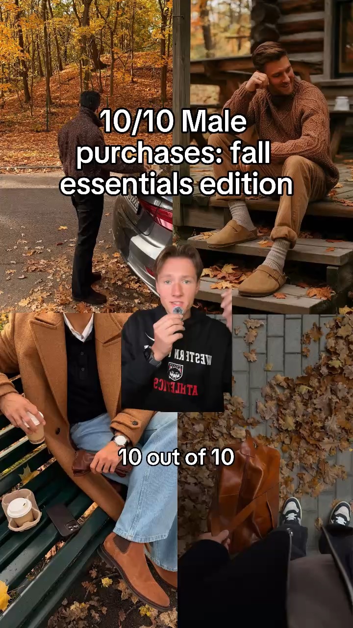 10/10 male purchases: fall essentials edition