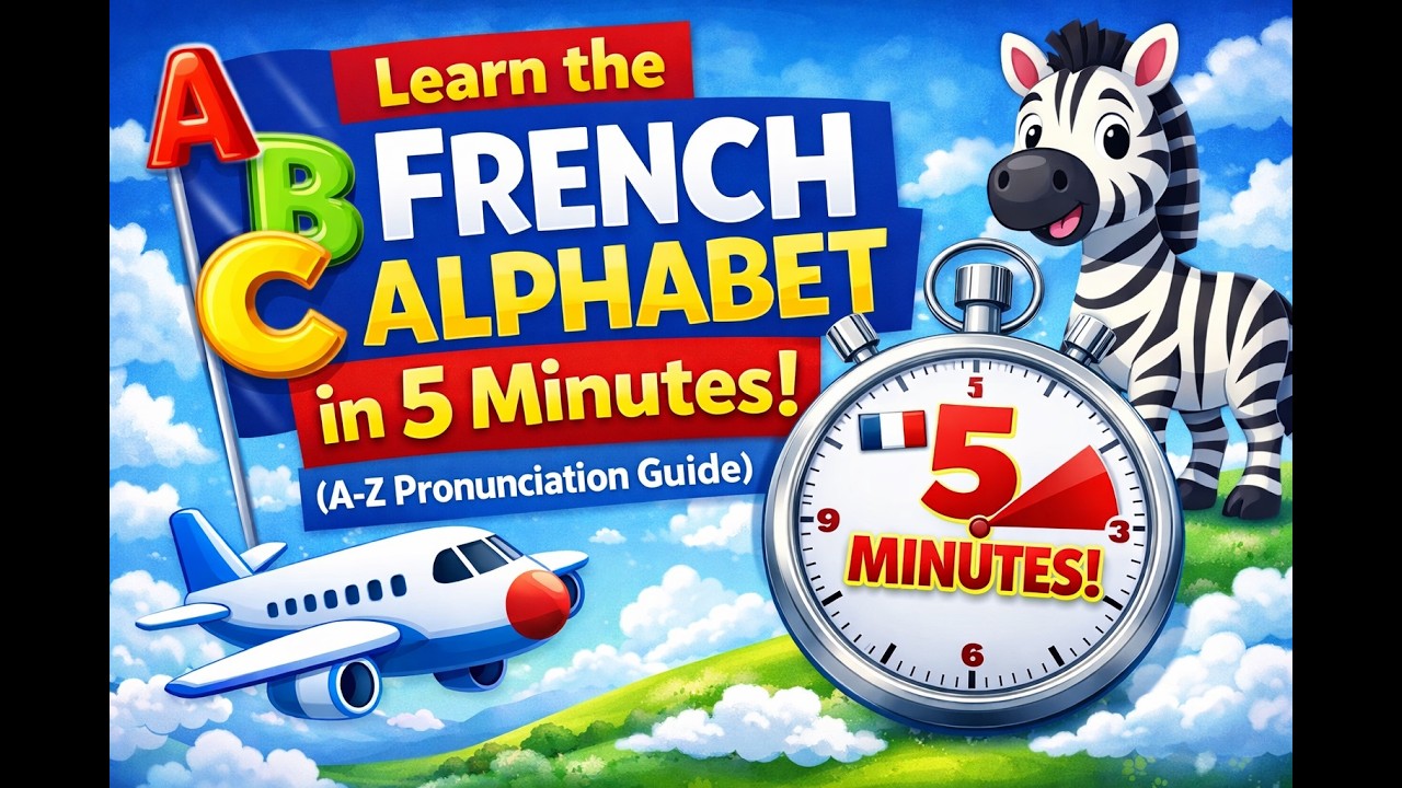 Learn the French Alphabet in 5 Minutes! 🇫🇷 (A–Z Pronunciation Guide) 🇫🇷 Learn the French Alphabet (A–Z) in just 5...