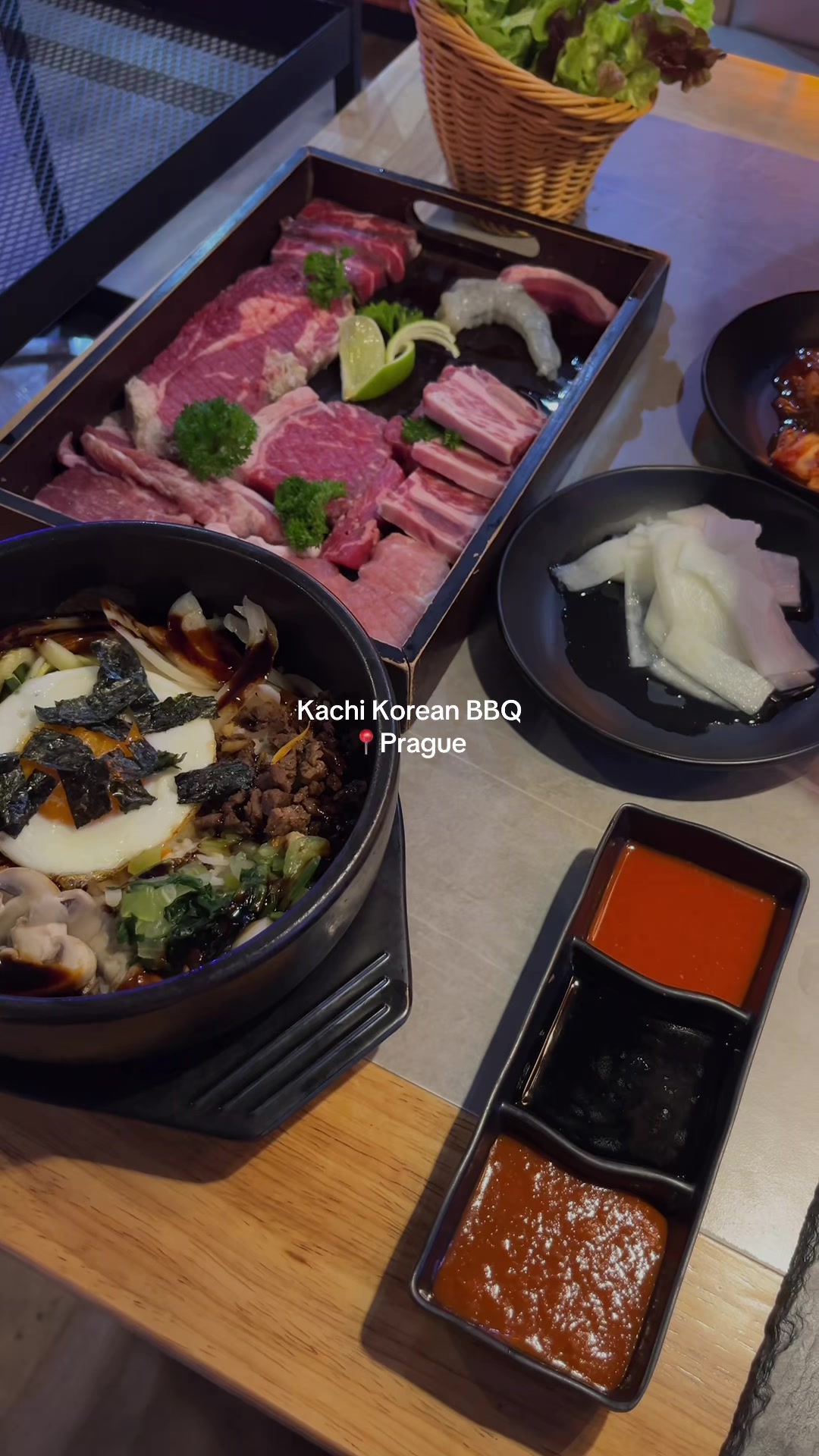 korean bbq in prague🫶🏻 #koreanfood #praguefood #koreanbbq #kamvpraze