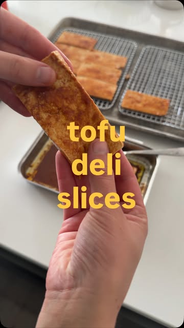 how I make tofu deli slices for sammies 😛 spilling the smoked paprika is an important part of the process that shoul...