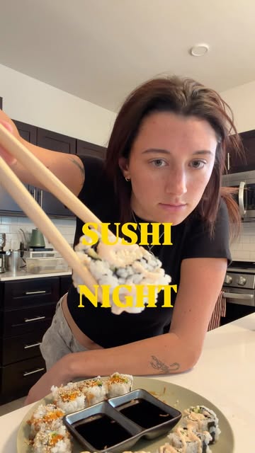 SUSHI Not pictured but equally important: a frosty Sapporo on the side #vegetarian #vegan